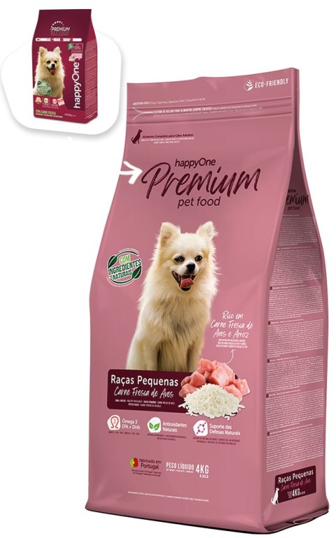HappyOne Happyone Small Breeds Poultry Fresh Meat dla ras małych 4kg