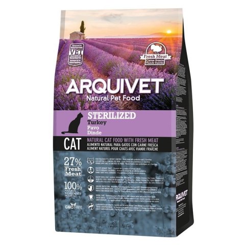 Arquivet ARQUIVET CAT Sucha karma dla kotów sterylizowanych z indykiem 1,5 kg