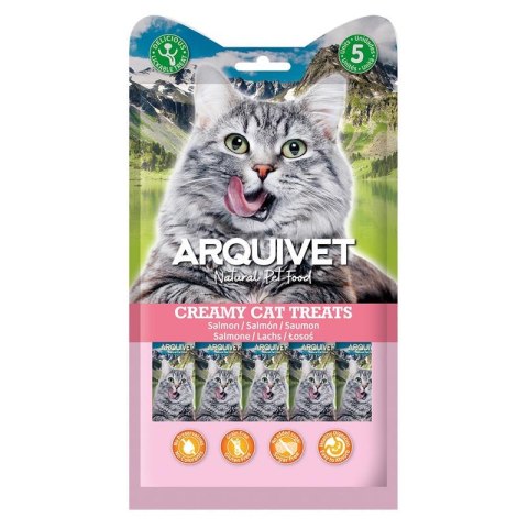 Arquivet ARQUIVET Kremowa przekąska z łososiem i kurczakiem 5X14 g