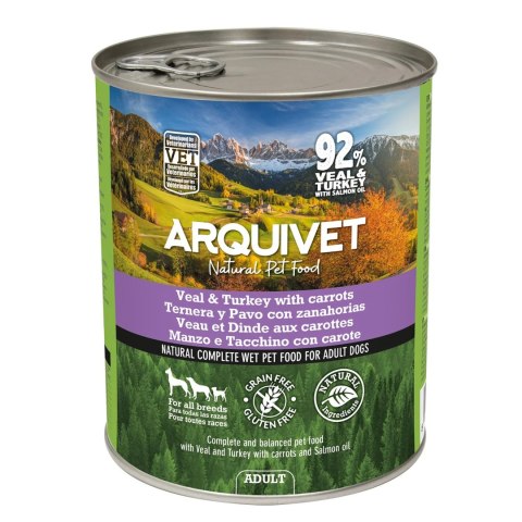 Arquivet ARQUIVET mokra karma dla psa z cielęciną i indykiem 800g