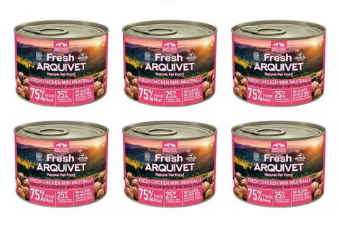 Arquivet Fresh Arquivet Fresh MINI klopsiki z kurczaka w sosie 6x200g