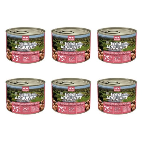 Arquivet Fresh Arquivet Fresh MINI klopsiki z szynką iberyjską, słodkimi ziemniakami i brokułami 6x200g