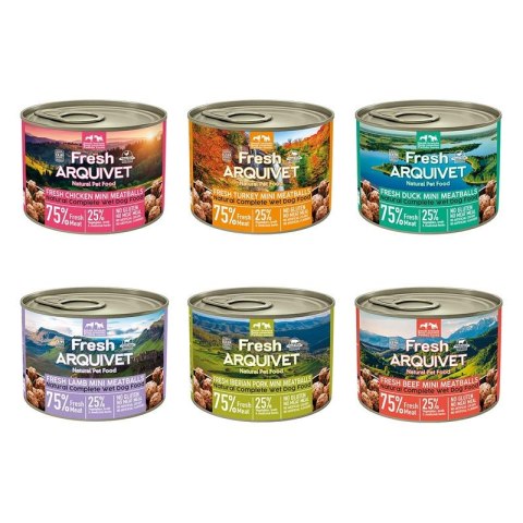 Arquivet Fresh Arquivet Fresh klopsiki MINI MIX SMAKÓW 6x200g
