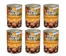 Arquivet Fresh Arquivet Fresh klopsiki z indyka w sosie 6x400g