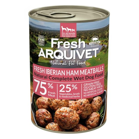 Arquivet Fresh Arquivet Fresh klopsiki z szynką iberyjską, słodkimi ziemniakami i brokułami 400g