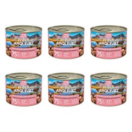 Arquivet Fresh [Zestaw] Arquivet Fresh MINI klopsiki z łososiem, marchewką i groszkiem 6x200g
