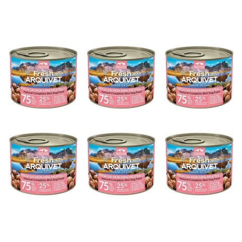 Arquivet Fresh [Zestaw] Arquivet Fresh MINI klopsiki z łososiem, marchewką i groszkiem 6x200g