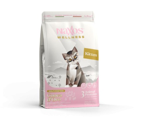 Naxos NAXOS CAT KITTEN - kaczka, kurczak, indyk - karma dla kociąt 1,5 kg