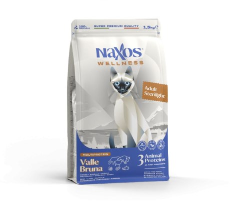 Naxos NAXOS CAT STERILIZED - wołowina, bawół i jagnięcina - karma dla kotów sterylizowanych 1,5 kg